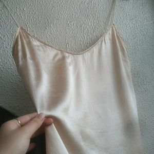 Cream 100 silk cami Elie tahari size small